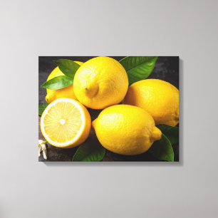 lemons canvas print