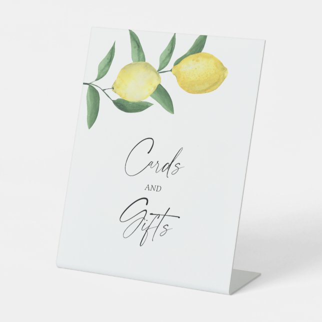 LEMONS - CARDS AND GIFTS Poster Pedestal Sign (Front)