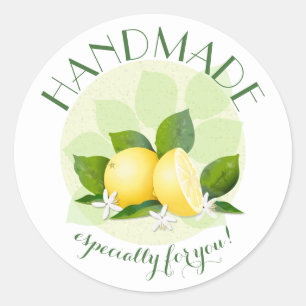 Lemons Citrus Fruit Canning Gift Classic Round Sticker