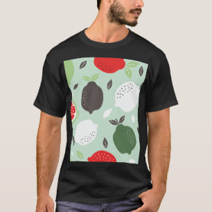 Lemons Citrus Fruits Vintage Wallpaper T-Shirt