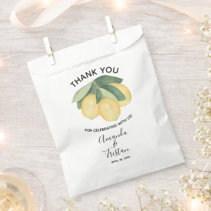 Lemons Citrus Thank You Favour Bag