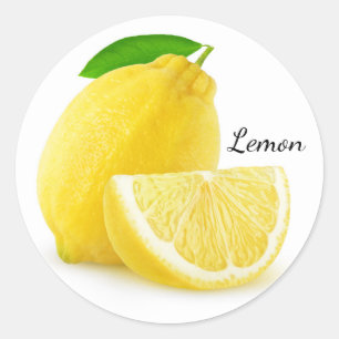 Lemons Classic Round Sticker