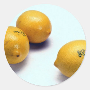 Lemons Classic Round Sticker