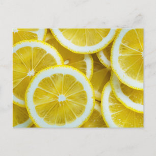 Lemons Close-up Photo Postcard