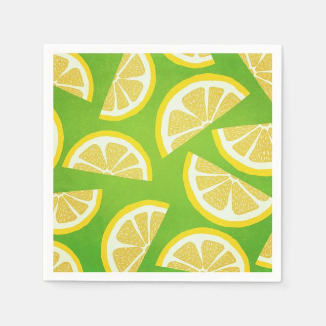  Lemons Design Napkin (Front)