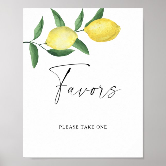 Lemons - Favours Poster (Front)