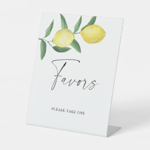 Lemons - Favours Poster Pedestal Sign