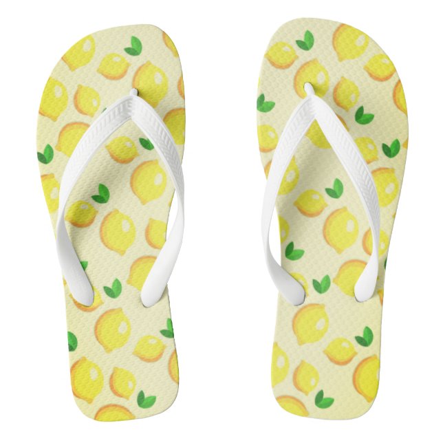 Lemons Flip Flops (Footbed)