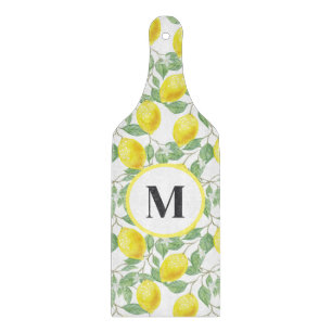 Lemons Glass Cutting Board