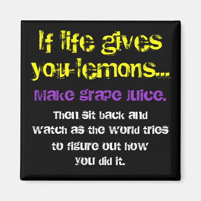 Lemons & Grapes Magnet (Front)