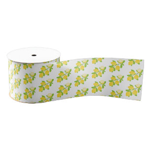 Lemons Grosgrain Ribbon