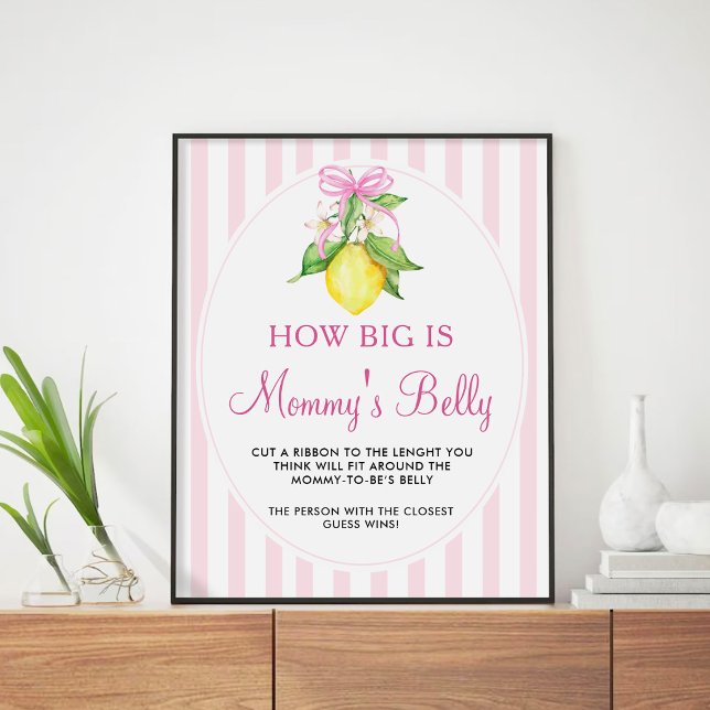 Lemons How Big is Mummy's Belly Sign Game (Creator Uploaded)