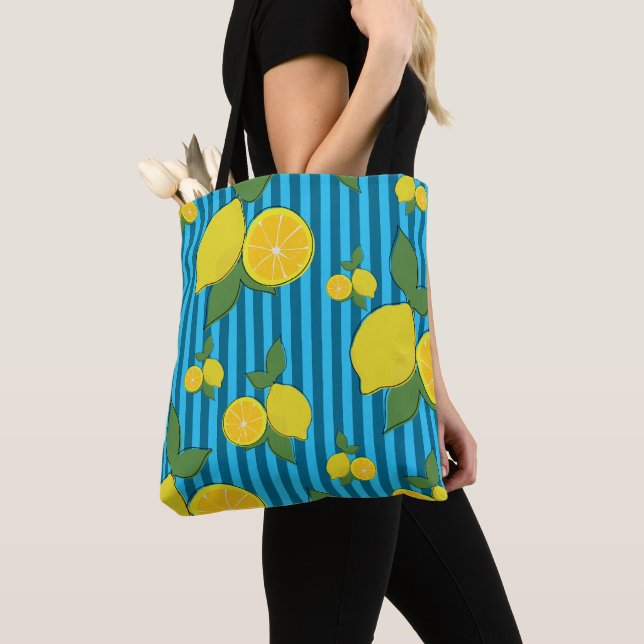 Lemons Illustration Tote Bag (Close Up)