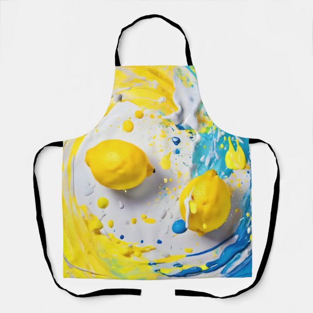 Lemons in a Splash Apron (Front)