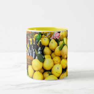 Lemons in Limone at Lake Garda Two-Tone Coffee Mug