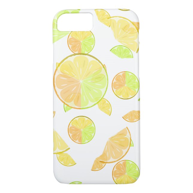 lemons lime orange slices fruit citrus nature Case-Mate iPhone case (Back)