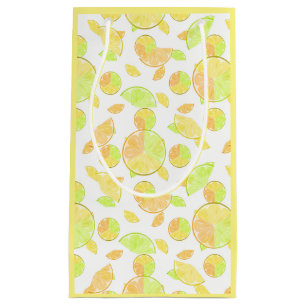 lemons lime orange slices fruit citrus nature small gift bag