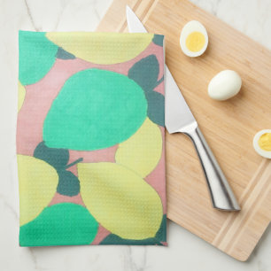 Lemons & Limes Citrus Fresh Pattern Kitchen Towel