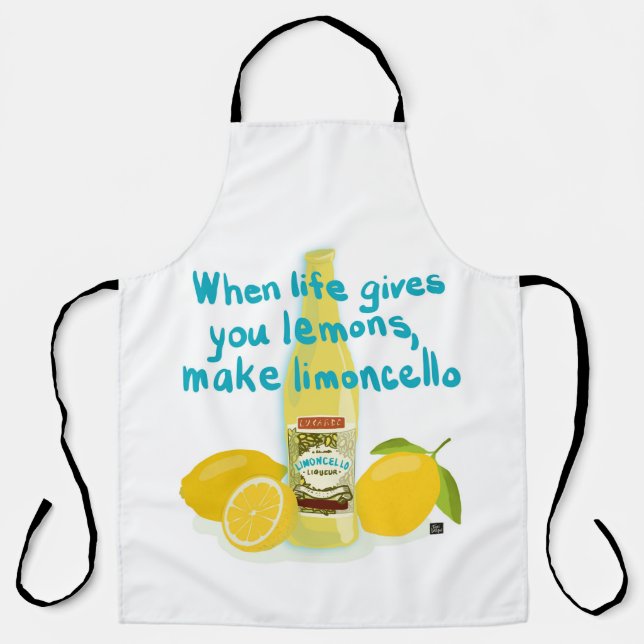 Lemons & Limoncello Acrylic Tray Apron (Front)