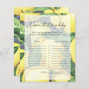 Lemons - Name that song baby shower game