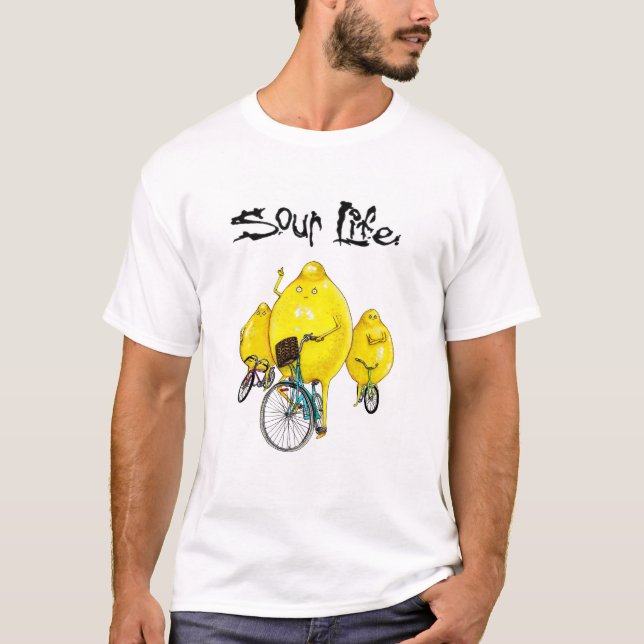 Lemons of Anarchy: Sour Life - bike gang T-Shirt (Front)