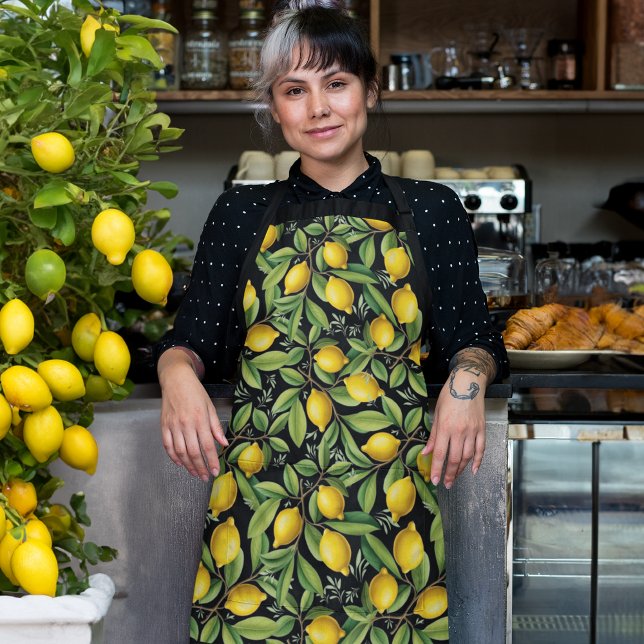 Lemons of the Amalfi Coast Elegant Apron (Creator Uploaded)