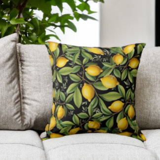 Lemons of the Amalfi Coast Elegant Cushion