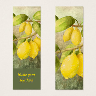 Lemons on a Branch Personalised Bookmark