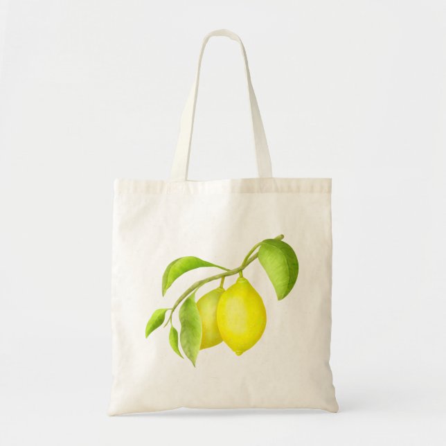 Lemons on a Branch Tote Bag (Front)