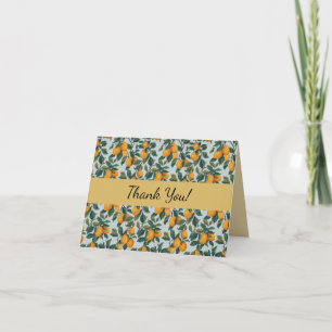 Lemons on Branches Thank You Card