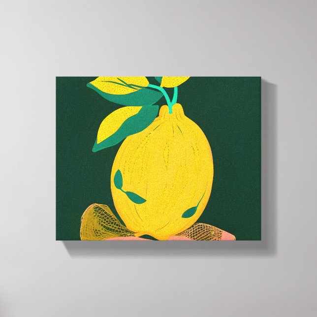 Lemon's Out of The Net Bag Canvas Print (Front)
