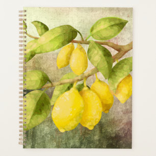 Lemons Painting  Planner