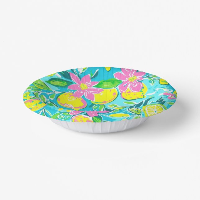 Lemons  paper plate (Angled)