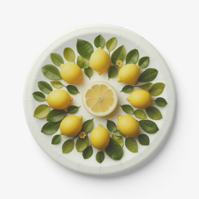 Lemons Paper Plate (Front)