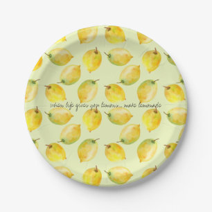 Lemons Paper Plate