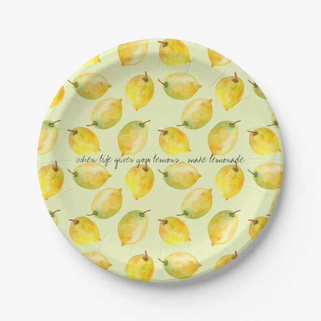 Lemons Paper Plate (Front)