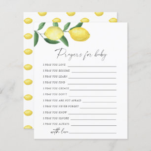 Lemons - Party game   prayers for baby game