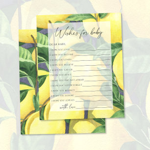 Lemons - Party game   wishes for baby game