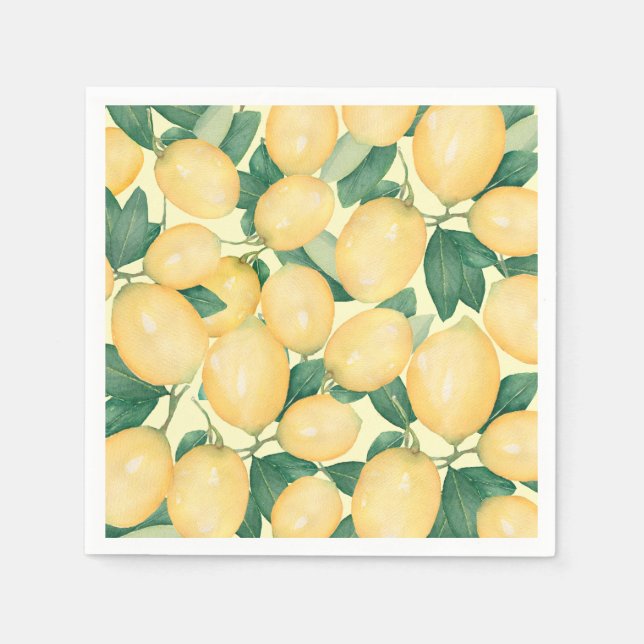 Lemons Party Napkin (Front)