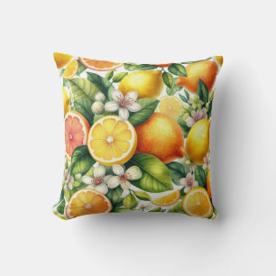 Lemons Pattern  Cushion
