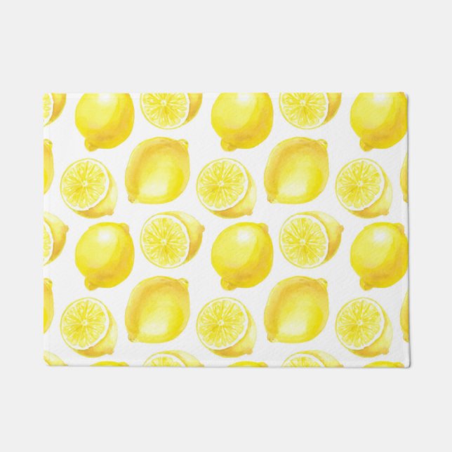 Lemons pattern design doormat (Front)