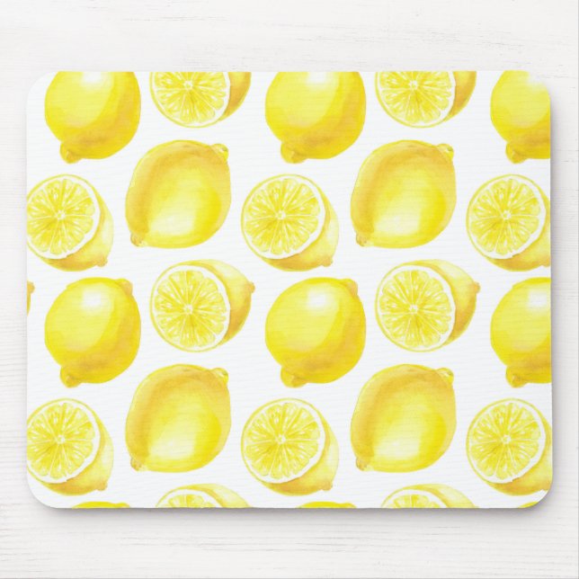 Lemons pattern design mouse mat (Front)