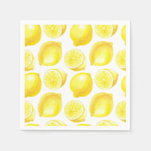 Lemons pattern design napkin