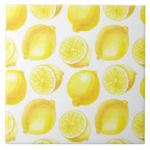 Lemons pattern design tile