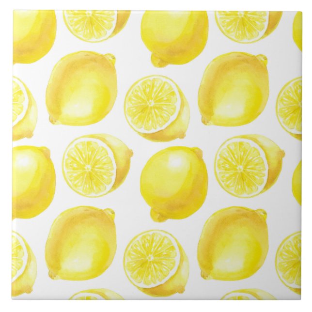 Lemons pattern design tile (Front)