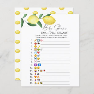Lemons pattern - Emoji pictionary game