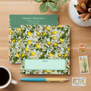 Lemons Pattern Envelope