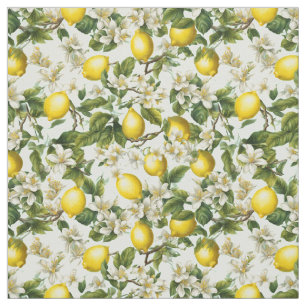 Lemons Pattern Fabric