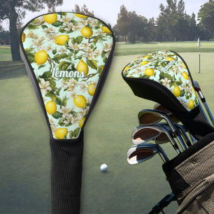 Lemons Pattern Golf Head Cover