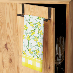 Lemons pattern kitchen towel